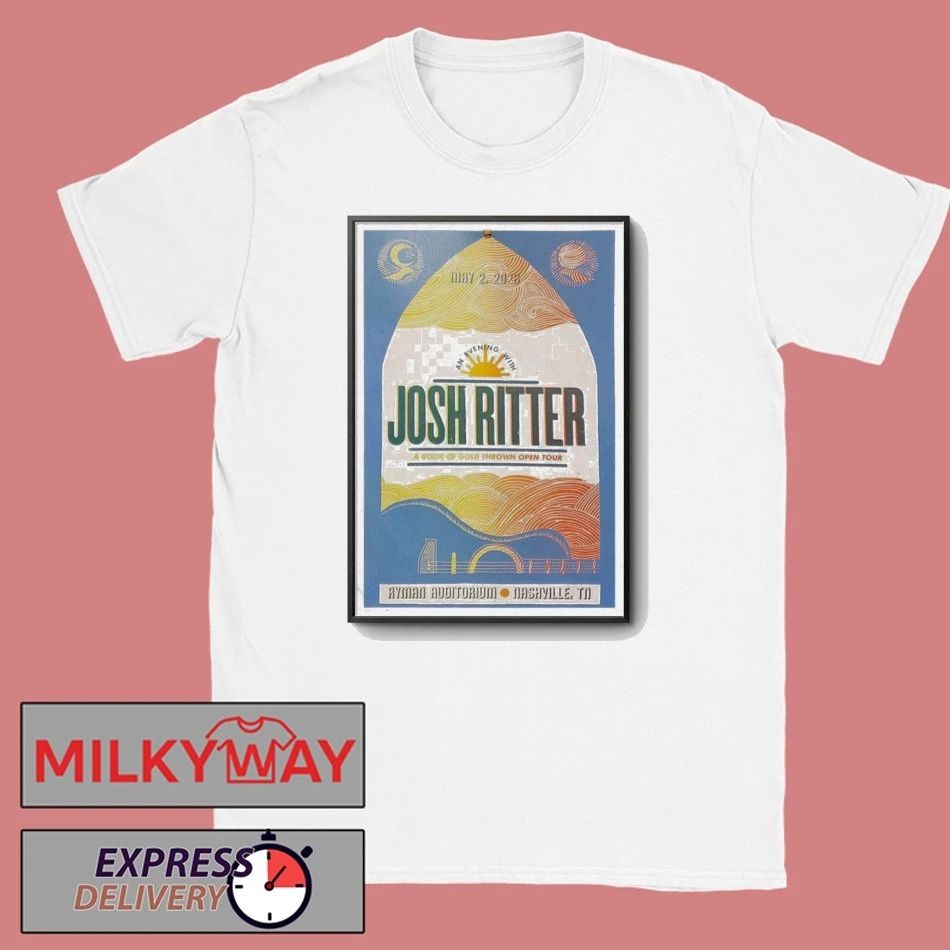 Poster Josh Ritter May 2 2026 Nashville, TN LIMITED shirt