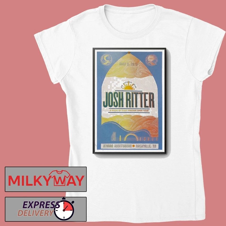 Poster Josh Ritter May 2 2026 Nashville, TN LIMITED shirt