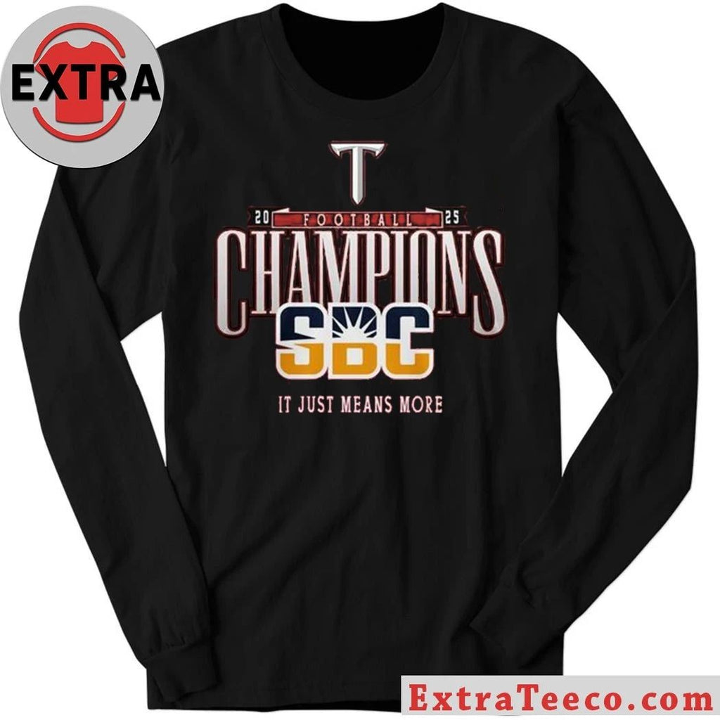 Troy Trojans Sun Belt Champions 2025 Celebrating Shirt