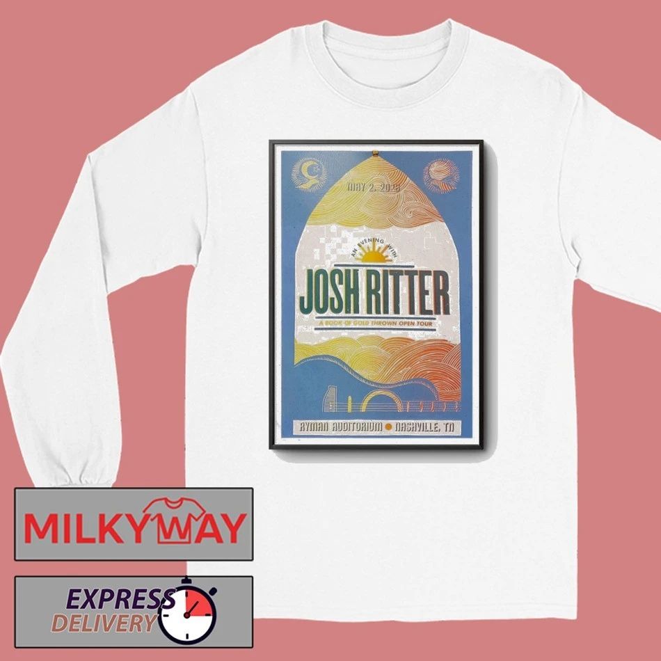 Poster Josh Ritter May 2 2026 Nashville, TN LIMITED shirt