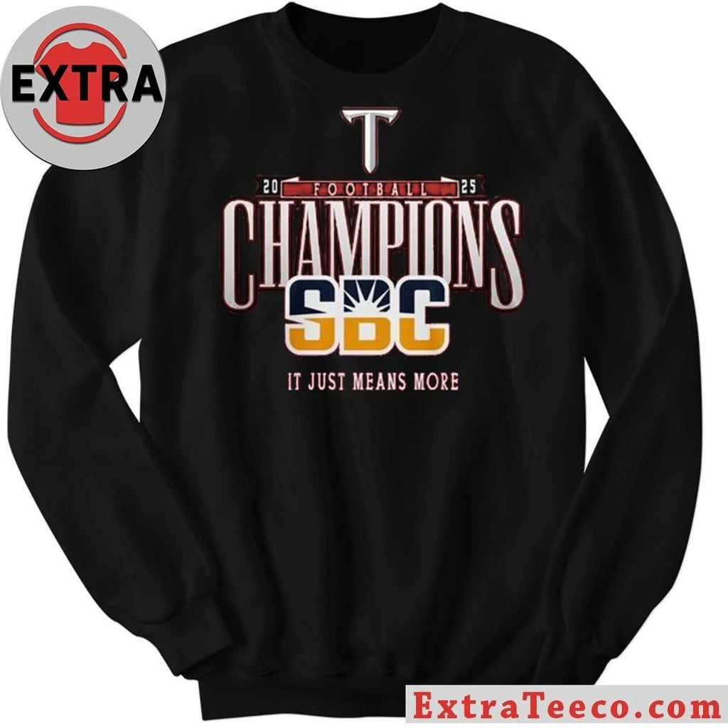 Troy Trojans Sun Belt Champions 2025 Celebrating Shirt