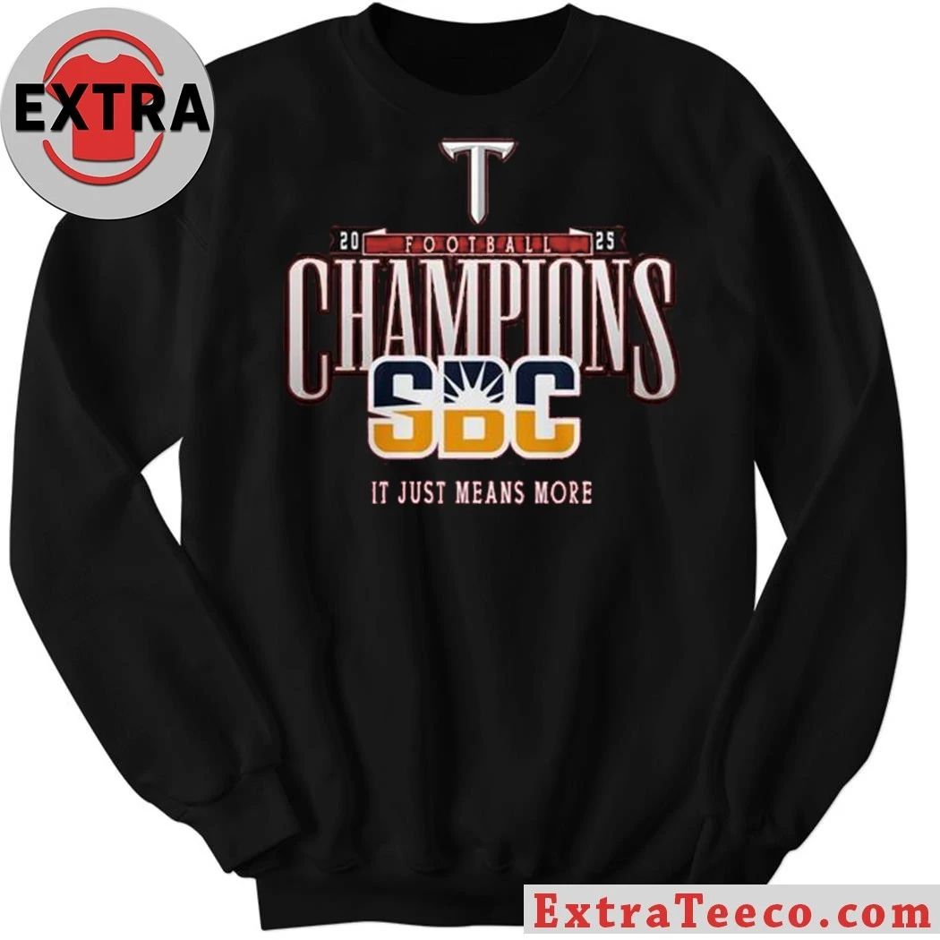 Troy Trojans Sun Belt Champions 2025 Celebrating Shirt
