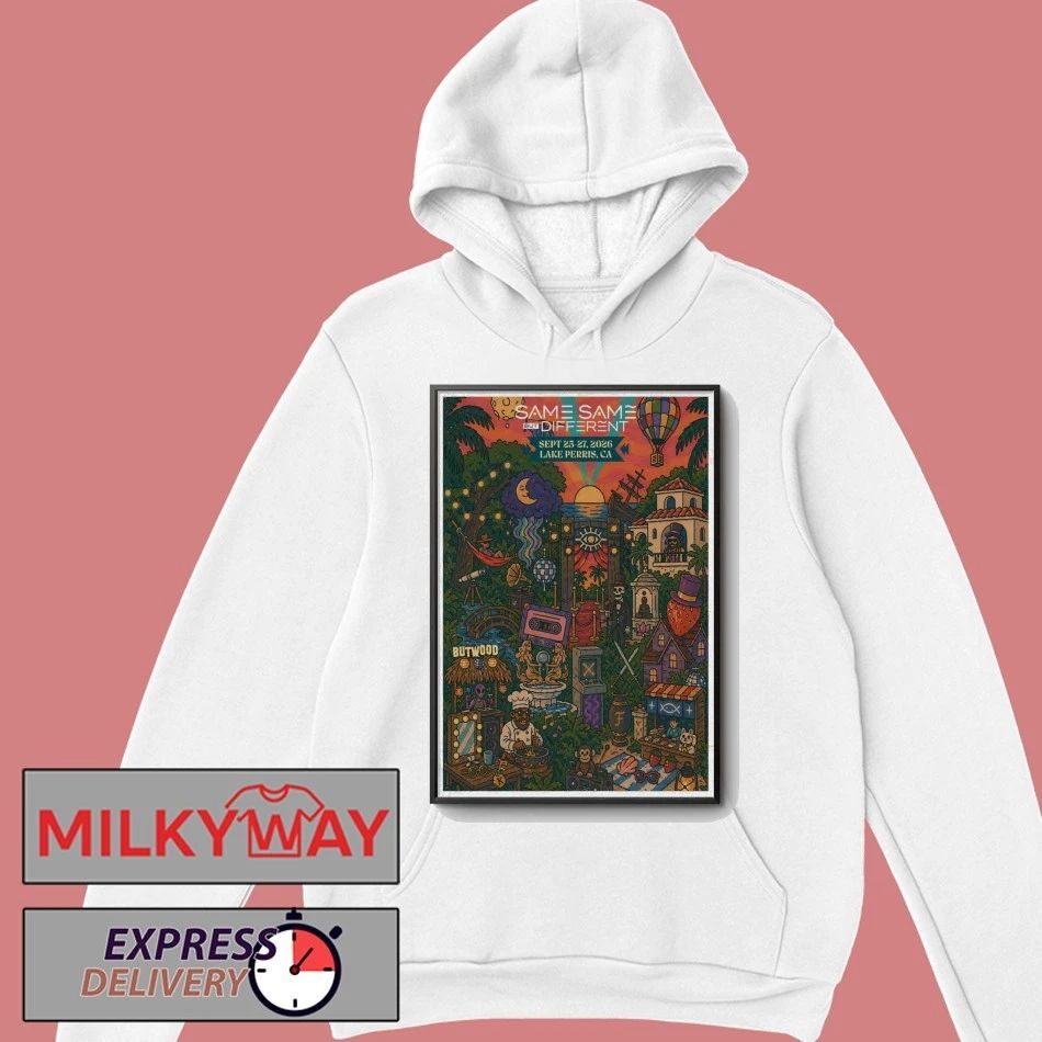 Same Same But Different Festival Sept 25-27 2026 Lake Perris State Park Shows Poster shirt