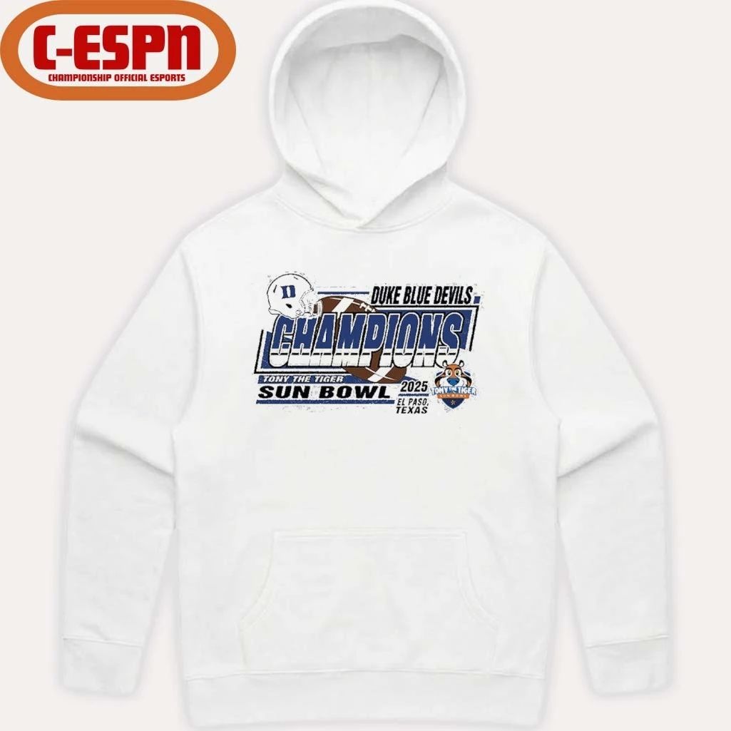 Duke University Football Sun Bowl Champions T-Shirt