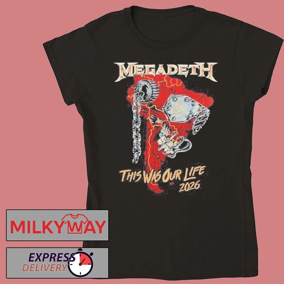 Megadeth This Was Our Life Tour 2026 Limited shirt