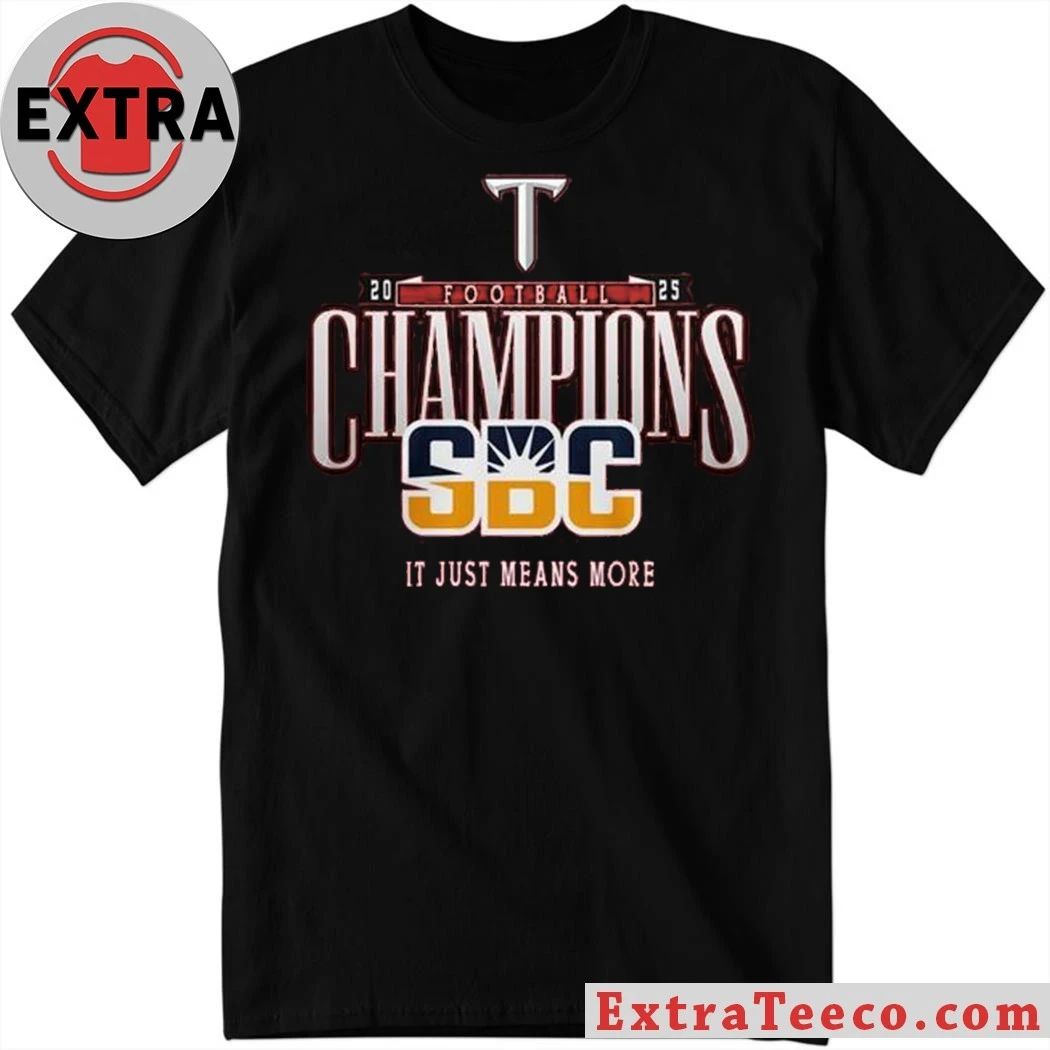 Troy Trojans Sun Belt Champions 2025 Celebrating Shirt