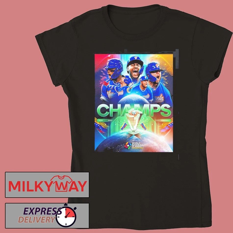 Team Venezuela Baseball 2026 First World Baseball Classic Champions T-Shirt