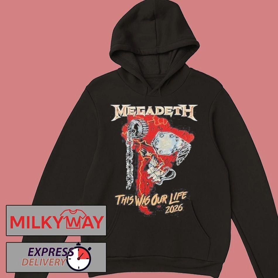 Megadeth This Was Our Life Tour 2026 Limited shirt