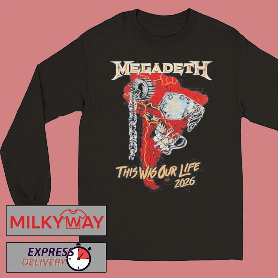 Megadeth This Was Our Life Tour 2026 Limited shirt
